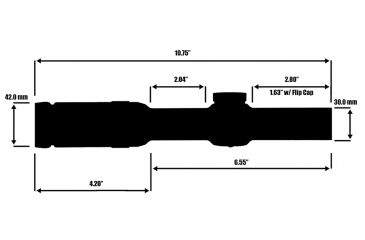 Image of Primary Arms 1-6X Scope with Patented ACSS 5.56 / 5.45 / .308 Reticle &quot;Advanced Combined Sighting System&quot; PAPS1-6X, Black