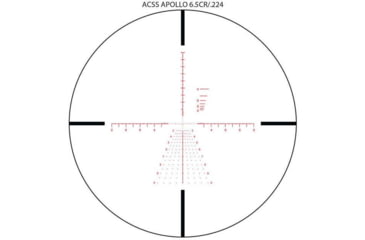 Image of Primary Arms SLx Rifle Scope, 5-25x56mm, 34mm, First Focal Plane, Illuminated ACSS Apollo 6.5CM/.224V Reticle, Black, 610178
