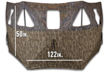 Image of Primos Hunting Double Bull 3-Panel Stakeout with SurroundView Hunting Blind, Mossy Oak New Bottomland, 65165