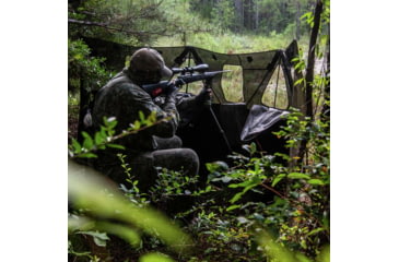 Image of Primos Hunting Double Bull 3-Panel Stakeout with SurroundView Hunting Blind, Mossy Oak New Bottomland, 65165