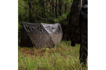 Image of Primos Hunting Double Bull 3-Panel Stakeout with SurroundView Hunting Blind, Mossy Oak New Bottomland, 65165