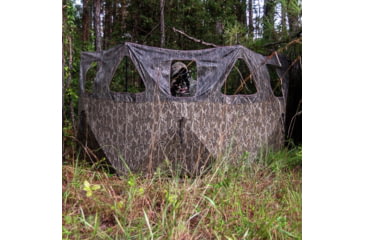 Image of Primos Hunting Double Bull 3-Panel Stakeout with SurroundView Hunting Blind, Mossy Oak New Bottomland, 65165