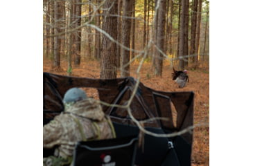 Image of Primos Hunting Double Bull 3-Panel Stakeout with SurroundView Hunting Blind, Mossy Oak New Bottomland, 65165