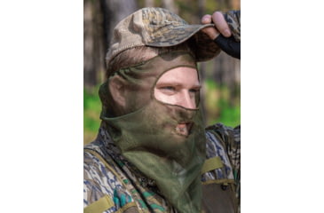 Image of Primos Hunting Mesh 3/4 Face Mask, OD Green, One Size, PS6662