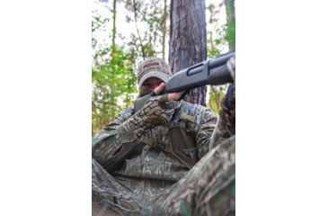 Image of Primos Hunting Stretch Fingerless Gloves, Mossy Oak Bottomland, One Size, PS6681