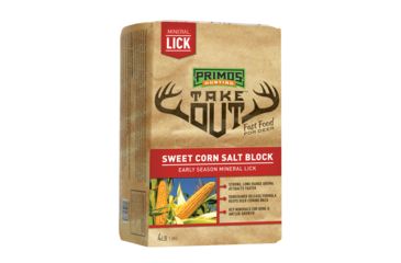 Image of Primos Hunting Take Out Sweet Corn Salt Lick Block, PVC Bag, 4lb 58735
