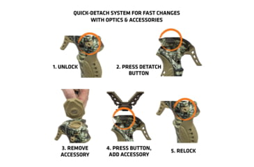 Image of Primos Hunting Trigger Stick Gen3 Crossbow Tall Tripod Shooting Stick, 24-62in, 65818