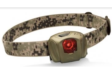 Image of Princeton Tec Quad 3 AAA 45 Lumens LED Water Resistant Headlamp, Olive Drab