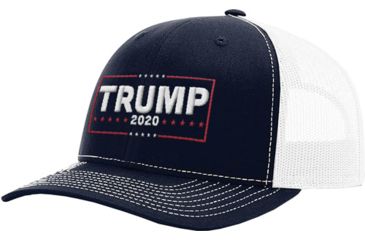 Image of Printedkicks Printed Kicks Trump In 2020 Rch 112 Mesh Back Hat Navy/wht
