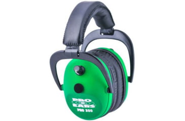 Image of Pro Ears Pro 300 Wind Abatement Hearing Protection NRR 26dB Headset, Neon Green P300NG