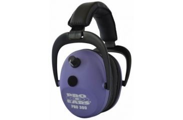 Image of Pro-Ears Pro 300 Wind Abatement Hearing Protection NRR 26dB Headset,Purple P300PU