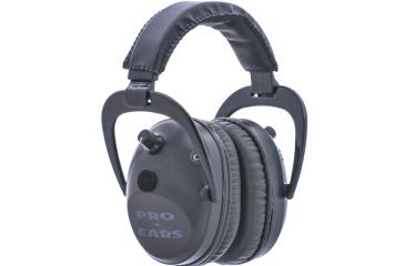 Image of Pro-Ears Pro Tac Plus Gold Low Profile NRR 26 Earmuffs, Black GS-PT300-Black