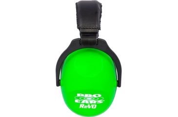 Image of Pro Ears ReVo 26 Passive Hearing Protection Earmuffs, Neon Green PE-26-U-Y-003
