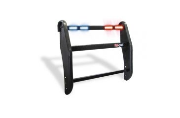 Image of Pro-Gard Industries Black Powder Coated Steel Standard Push Bumper - PB47UINT13