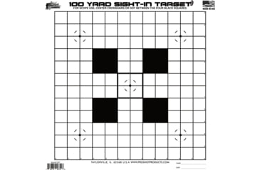 Image of Pro-Shot 100 Yard Scope Sight-In Target Heavy Paper, 12 Pack, SSIT-12PK