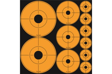 Image of Pro-Shot ASSORTED-DOT Peel &amp; Stick Target Dots Assorted Orange 10 Per Pack