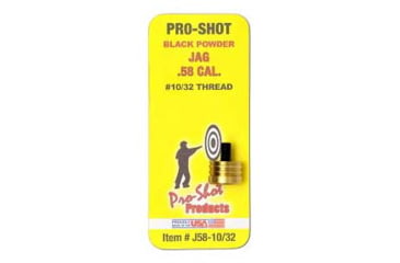 Image of Pro-Shot Brass Cleaning Jags Black Powder, .58 Caliber, Brass, J58-10/32