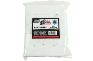 Image of Pro-Shot Cotton Flannel Patches 7mm-.38/6mm Benchrest 1.75 Inch Square 1000 Per Bag