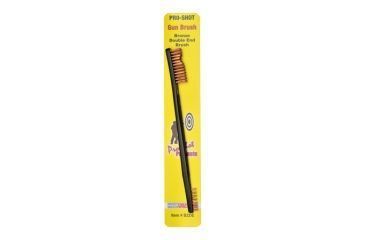Image of Pro-Shot Pro-Shot Double End Gun Brush Bronze, Gray Handle w/ Bronze Bristles, BZDE