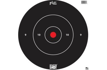 Image of Pro-Shot Pro-Shot Splatter Shot Bullseye Targets - Heavy Tag Paper 12 Inch White 12 Pack, White, 12B-Whte-TG-12PK