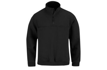 Image of Propper 1/4 Zip Job Long Sleeve Shirt - Unisex, Black, Large, Regular, F54840Y001L2