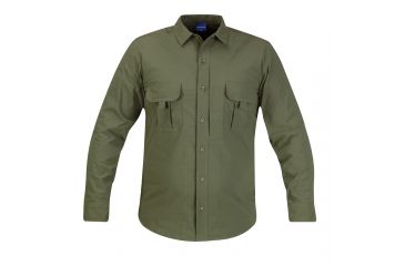 Image of PROPPER Summerweight Tactical Mens Long Sleeve Shirt, Olive Green, XXL-L F53463C330XXL3