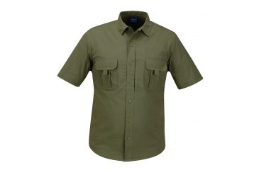 Image of PROPPER Summerweight Tactical Mens Short Sleeve Shirt, Olive Green, 4XL F53743C3304XL