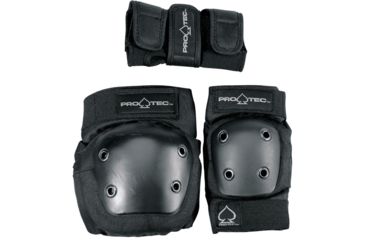 Image of Protec Street Gear 3-pack Youth Combo Set, Black PTVN0FSOBLK-J