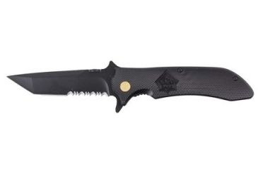 Image of Puma Knives Alleycat Tanto Folding Knife, 3.3in Blade, Black Aluminum 6622003