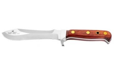 Image of Puma Knives Automesser Fixed Blade Knife, 5.9in Blade, Jacaranda w/ Leather Sheath 126390