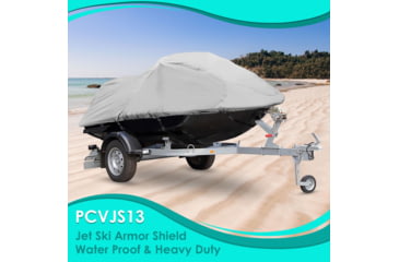 Image of Pyle Armor Shield Personal Watercraft Cover 127-inch to 138-inch, Gray, 127 to 138, PCVJS13