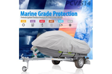 Image of Pyle Armor Shield Personal Watercraft Cover 139-inch to 145-inch, Gray, 139 to 145, PCVJS14