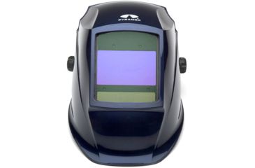Image of Pyramex Auto Darkening Helmet w/Digital Controls, Metallic Blue, WHAD6030MB