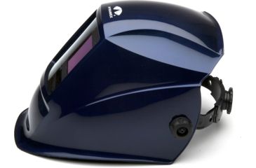 Image of Pyramex Auto Darkening Helmet w/Digital Controls, Metallic Blue, WHAD6030MB