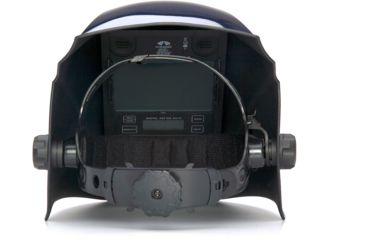 Image of Pyramex Auto Darkening Helmet w/Digital Controls, Metallic Blue, WHAD6030MB