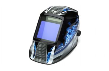 Image of Pyramex Auto Darkening Helmet w/Digital Controls, Fire Metal WHAM3030FM