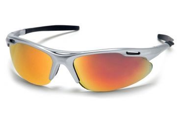 Image of Pyramex Avante Safety Glasses - Ice Orange Lens, Silver Frame SS4545D