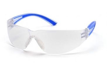 Image of Pyramex Cortez Safety Glasses Clear Lens Navy Temples Frame Sn3610s