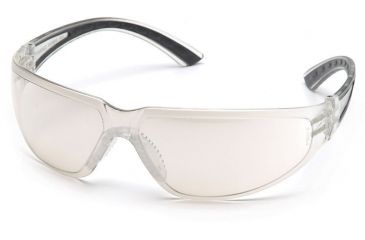 Image of Pyramex Cortez Safety Glasses - Indoor/Outdoor Mirror Lens, Black Temples Frame SB3680S