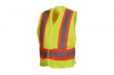 Image of CSA Lumen-X Vest w/Contrasting Reflective Tape, Hi-Vis Lime, Med-XL