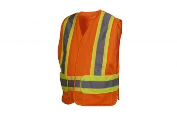 Image of CSA Lumen-X Vest w/Contrasting Reflective Tape, Hi-Vis Orange, Med-XL
