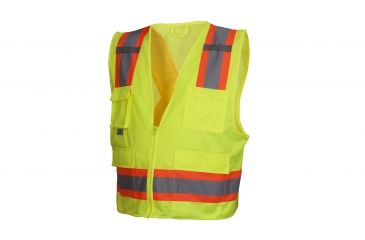 Image of CSA Lumen-X Vest w/Contrasting Reflective Tape, Hi-Vis Lime, Large