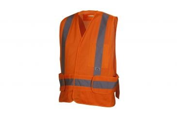 Image of CSA Lumen-X Vest w/Reflective Tape, Hi-Vis Orange, Med-XL