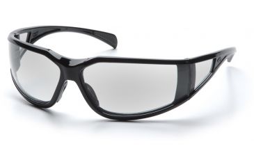 Image of Pyramex Exeter Safety Glasses - Clear Anti-Fog Lens, Glossy Black Frame SB5110DT