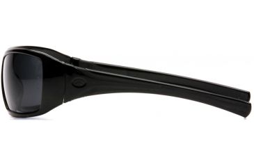 Image of Pyramex Goliath Safety Glasses - Black Frame and Gray Lens SB5620D