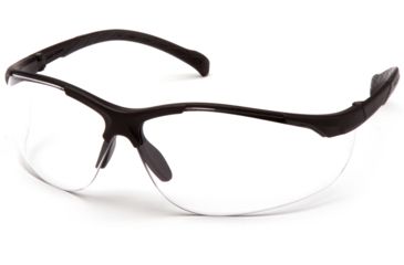 Image of Pyramex Gravex Safety Glasses w/Clear Anti-Fog Lens, Black, SB8910ST