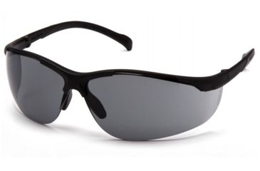 Image of Pyramex Gravex Safety Glasses w/Gray Lens, Black SB8920S
