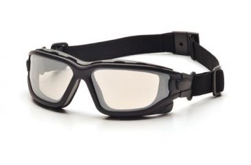 Image of Pyramex I-Force Safety Glasses,Black Strap-Temples/Indoor/Outdoor Mirror Anti-Fog Lens SB7080SDNT