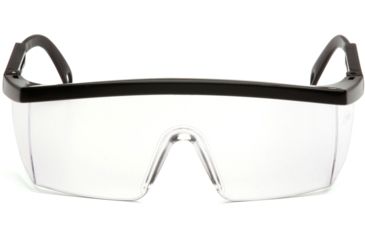 Image of Pyramex Integra Safety Eyewear - Clear Lens, Black Frame SB410S