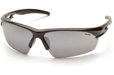 Image of Pyramex Ionix Safety Glasses, Black Frame/Silver Mirror Lens SB8170D